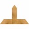 Ekena Millwork Portland Rough Sawn Timber Gable Bracket, Western Red Cedar, 36"W x 24"H x 6"D x 6"F, 16/12 Pitch GBW036X24X0606POR00RWR - alternate 1